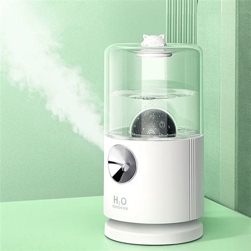 Humidificateur Nuage Rotatif Pluie 7 Couleurs LED – 300 Ml, Télécommande, Aromathérapie, Chambre & Salon