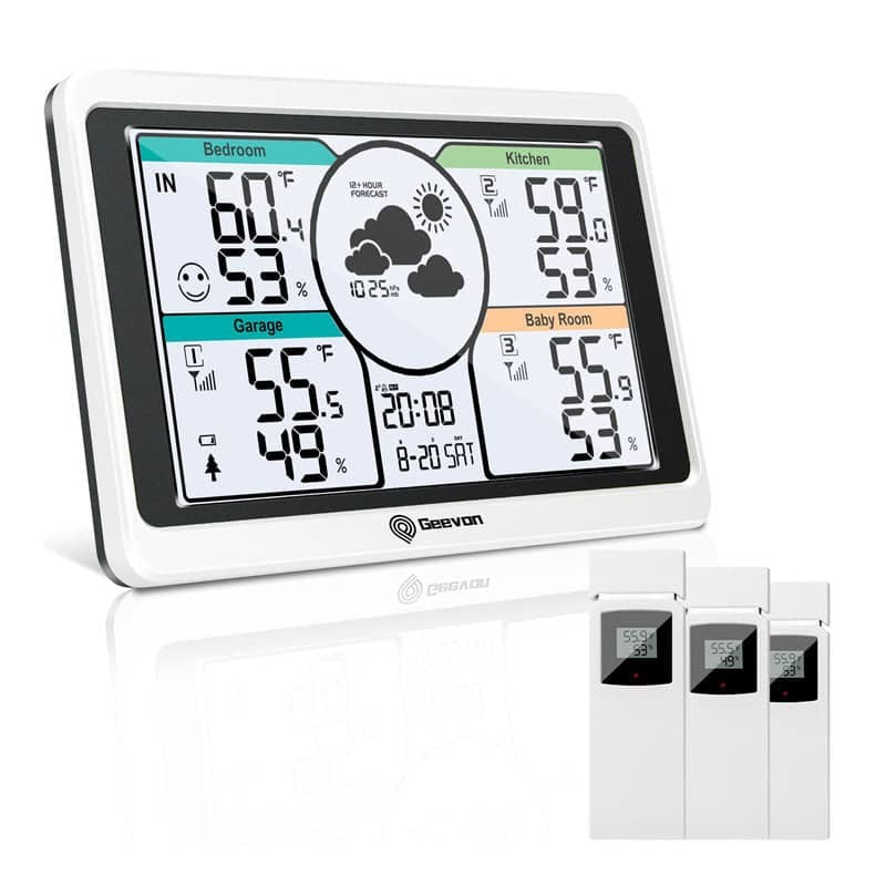 Station météo LCD couleur - Thermomètre int./ext. / Hygromètre int./ext.