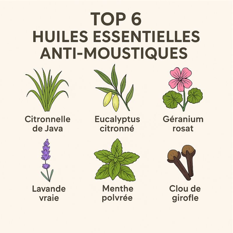 Quelles sont les huiles essentielles anti-moustiques ?