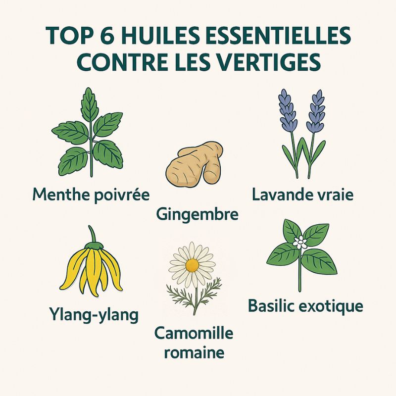Quelles huiles essentielles pour soigner les vertiges ?