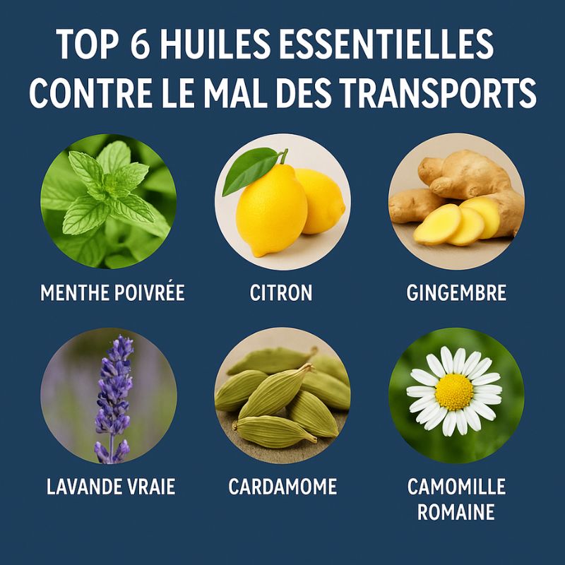 Quelles huiles essentielles pour le mal des transports ?
