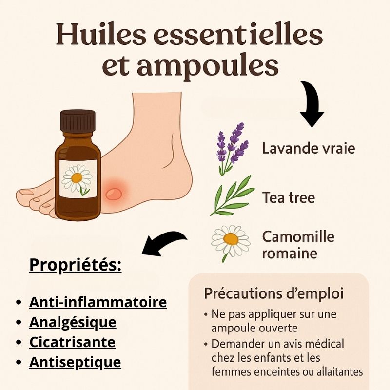Les huiles essentielles pour vos ampoules: un remède naturel efficace ?