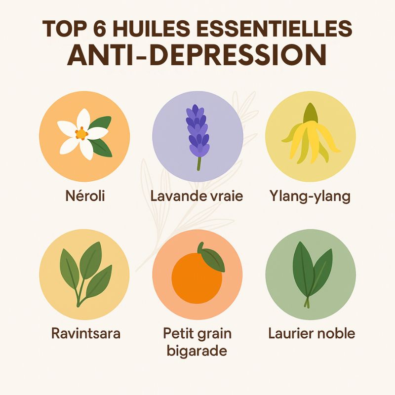 Quelles huiles essentielles anti-dépression ?
