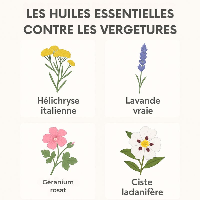 Quelles huiles essentielles pour les vergetures ?