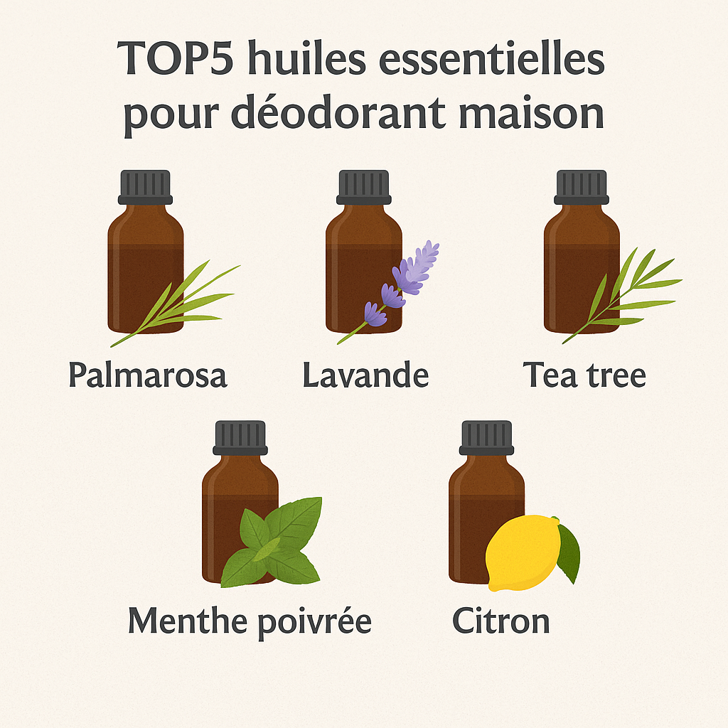 Quelles huiles essentielles pour faire un déodorant maison ?