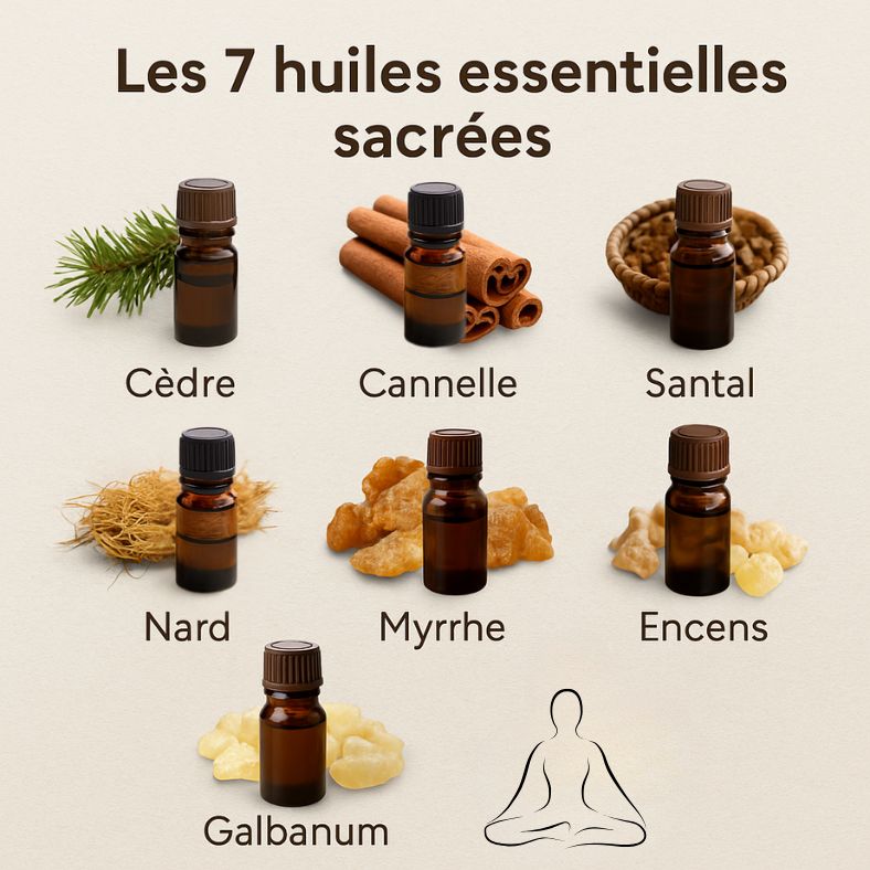 Quelles sont les 7 huiles essentielles sacrées ?