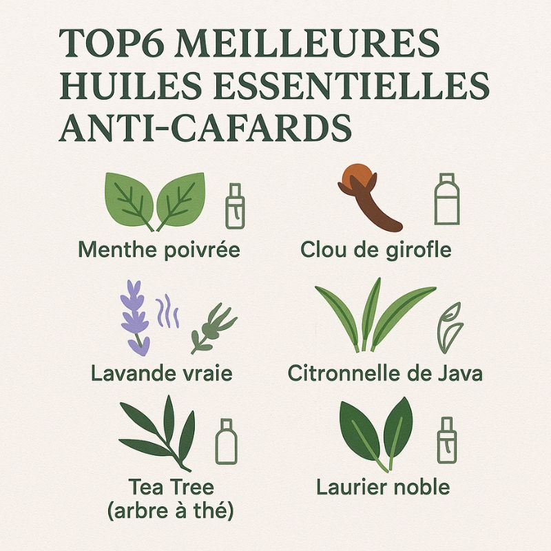 Quelles huiles essentielles répulsives anti-cafards choisir ?