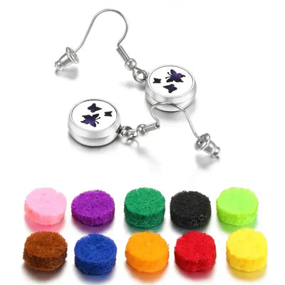Boucles d’oreilles pendantes diffuseur huiles essentielles