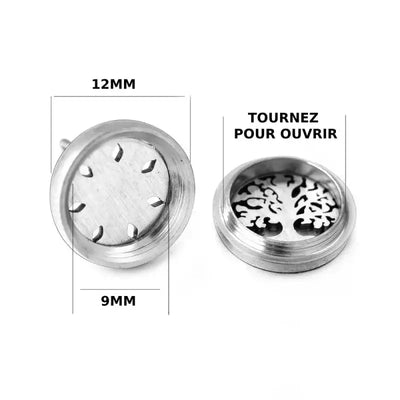 Boucles d’oreilles puces diffuseurs huiles essentielles
