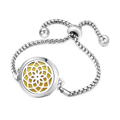 Bracelet diffuseur d’huiles essentielles ajustable - Arbre