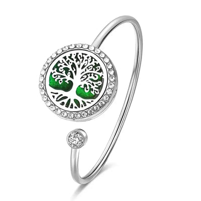 Bracelet jonc diffuseur huiles essentielles - Arbre de vie