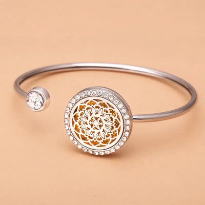 Bracelet jonc diffuseur huiles essentielles - Arbre de vie