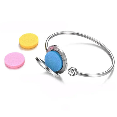 Bracelet jonc diffuseur huiles essentielles - Arbre de vie