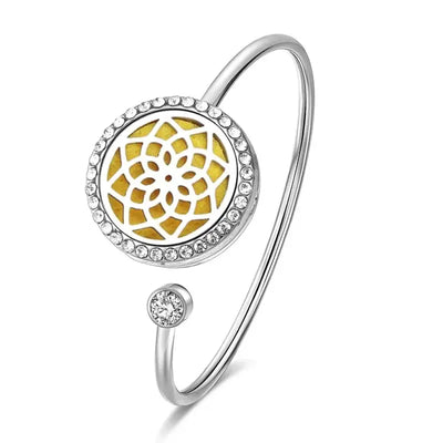Bracelet jonc diffuseur huiles essentielles - Arbre de vie