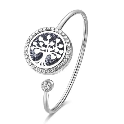 Bracelet jonc diffuseur huiles essentielles - Arbre de vie