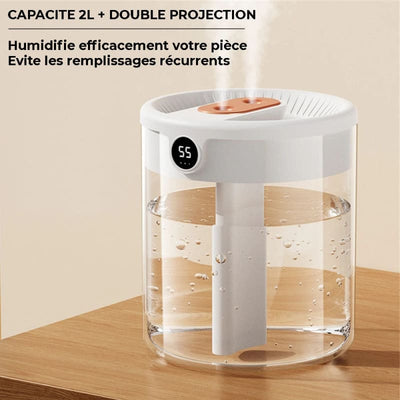 Humidificateur 3en1 avec hygrostat 2L - HYDREA