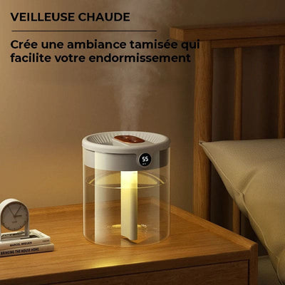 Humidificateur 3en1 avec hygrostat 2L - HYDREA