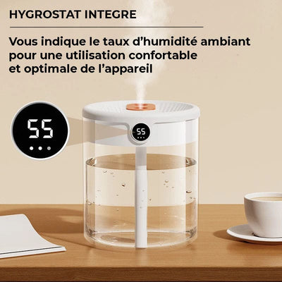 Humidificateur 3en1 avec hygrostat 2L - HYDREA