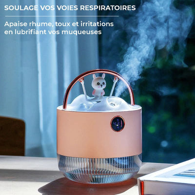Humidificateur d’air 2en1 indicateur de charge - HYDRY