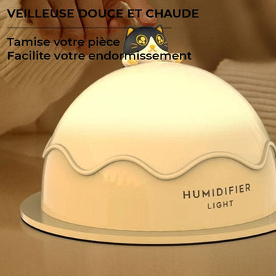 Humidificateur d’air 2en1 lumière chaude - NUVEO