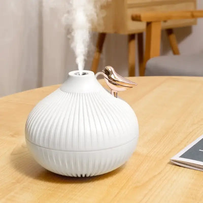 Humidificateur d’air 2en1 veilleuse chaude et diffuseur HE -
