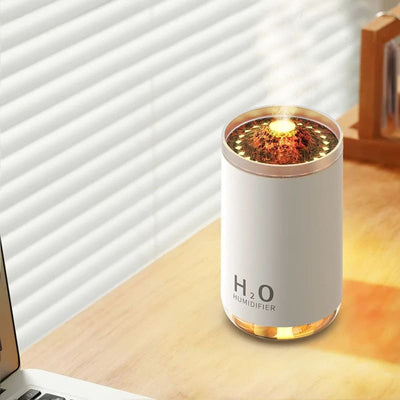 Humidificateur d’air 2en1 veilleuse chaude volcanique - RAKI