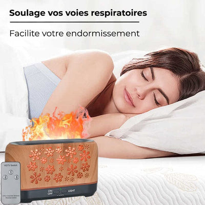 Humidificateur d’air design hiver effet de flammes - NEBOA