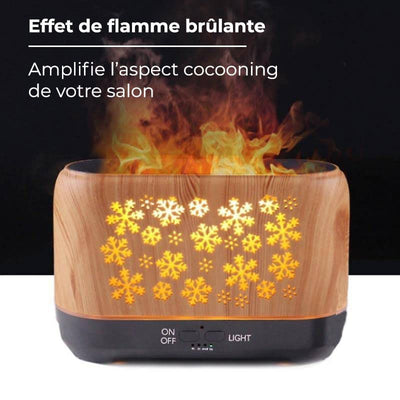 Humidificateur d’air design hiver effet de flammes - NEBOA