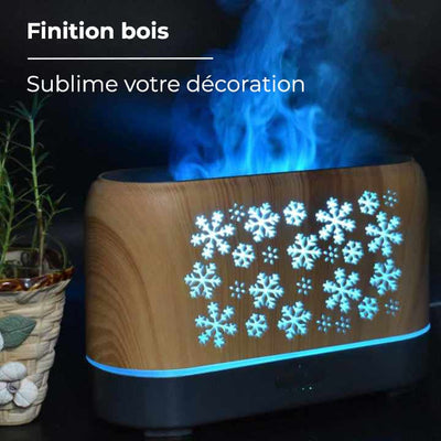 Humidificateur d’air design hiver effet de flammes - NEBOA