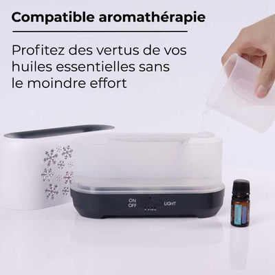 Humidificateur d’air design hiver effet de flammes - NEBOA