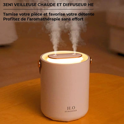 Humidificateur d’air double buse 1200ml - BRUMEA