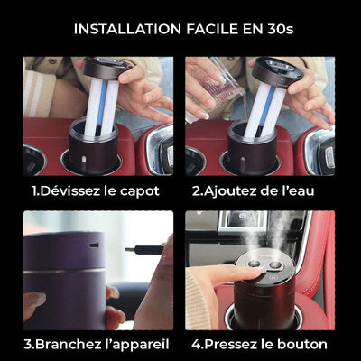 Humidificateur d’air purificateur voiture START & STOP -