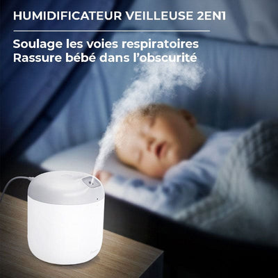 Humidificateur d’air veilleuse de chevet - PUREO