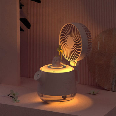 Humidificateur bébé 4en1 rechargeable avec veilleuse - ECCO