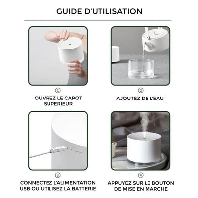 Humidificateur d’air bébé avec batterie - ELLY