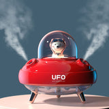 Humidificateur d’air bébé rechargeable design vaisseau - UFO / humidificateur d'air rouge pour bébé