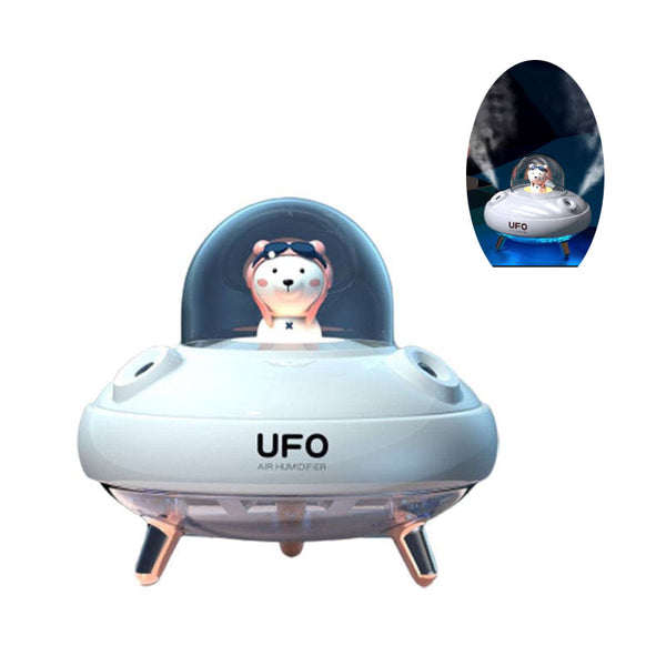 Humidificateur d’air bébé rechargeable design vaisseau - UFO / humidificateur d'air silencieux pour chambre de bébé