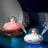 Humidificateur d’air bébé rechargeable design vaisseau - UFO / humidificateur d'air ultrasonique et veilleuse bébé