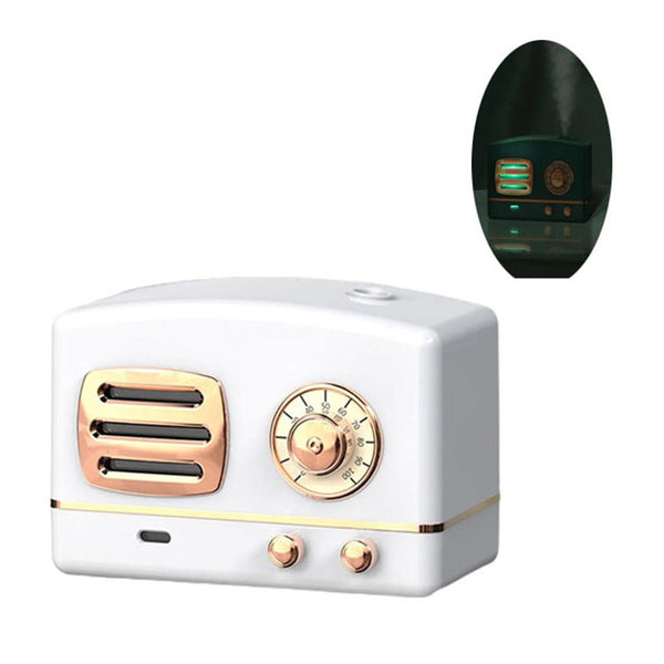 Humidificateur d’air design radio rétro rechargeable -  SISKO / humidificateur 2en1 décoration vintage
