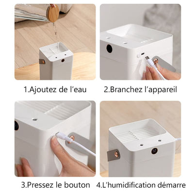 Humidificateur d’air hygromètre 2en1 3L - OLMOZ