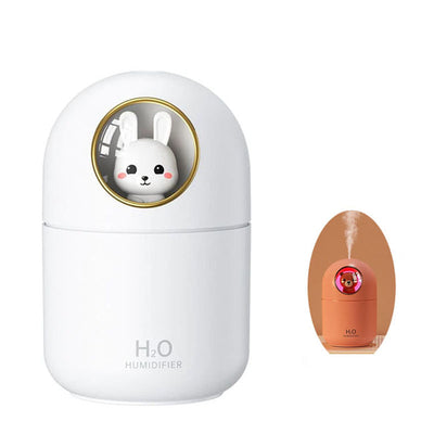 Humidificateur d’air pour chambre veilleuse lapin - ODDI / humidificateur d'air 2en1 veilleuse intégrée