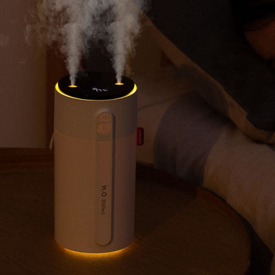 Humidificateur d’air sans contact rechargeable - TONA / humidificateur d'air silencieux pour chambre avec veilleuse chaude