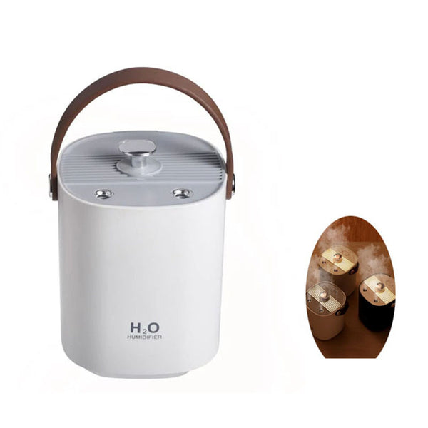 Humidificateur D'air USB 600 Ml - Silencieux, 2 Sorties Brumisation, Lumière Colorée - Pour Chambre, Bureau, Bébé - 5