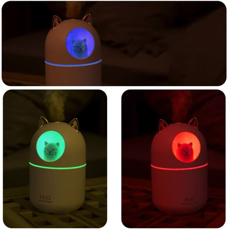 Mini humidificateur en forme de chat mignon, humidificateur d'air Mini humidificateur en forme de chat mignon, humidificateur d'air