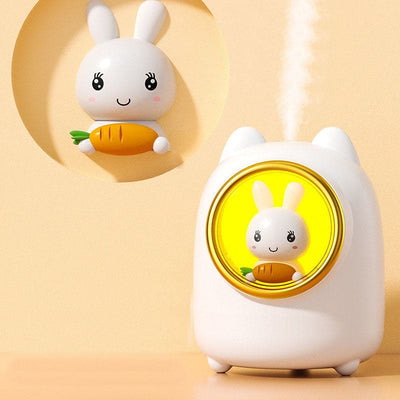 Humidificateur d’air veilleuse bébé pour chambre et bureau / humidificateur d'air design lapin blanc