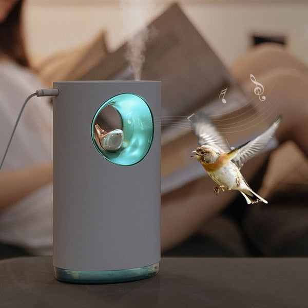 Humidificateur d’air veilleuse musicale chant d’oiseau / humidificateur d'air veilleuse lumineuse pour bébé
