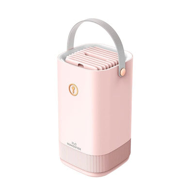 Humidificateur d’air XXL double diffusion 3L - DOLPIO / humidificateur rose double brumisation intense pour chambre ou salon