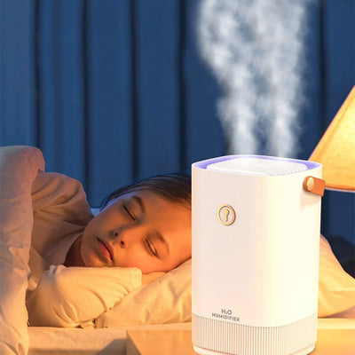 Humidificateur d’air XXL double diffusion 3L - DOLPIO /    humidificateur ultrasonique et silencieux