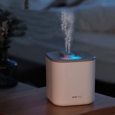 Humidificateur XXL 2en1 veilleuse d’ambiance - NOYA / humidificateur d'air 2en1 lumineux