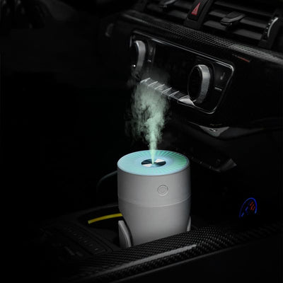 Mini humidificateur d’air ultrasonique inclinable - SENA / humidificateur d'air 2en1 pour voiture